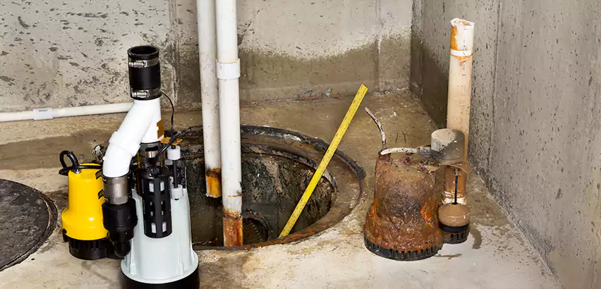 Installing Sump Pump in Finished Basement in Beverly, MA